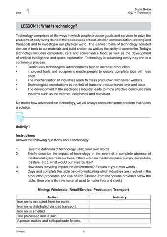 Gr 7-Technology-Study Guide by Impaq - Issuu