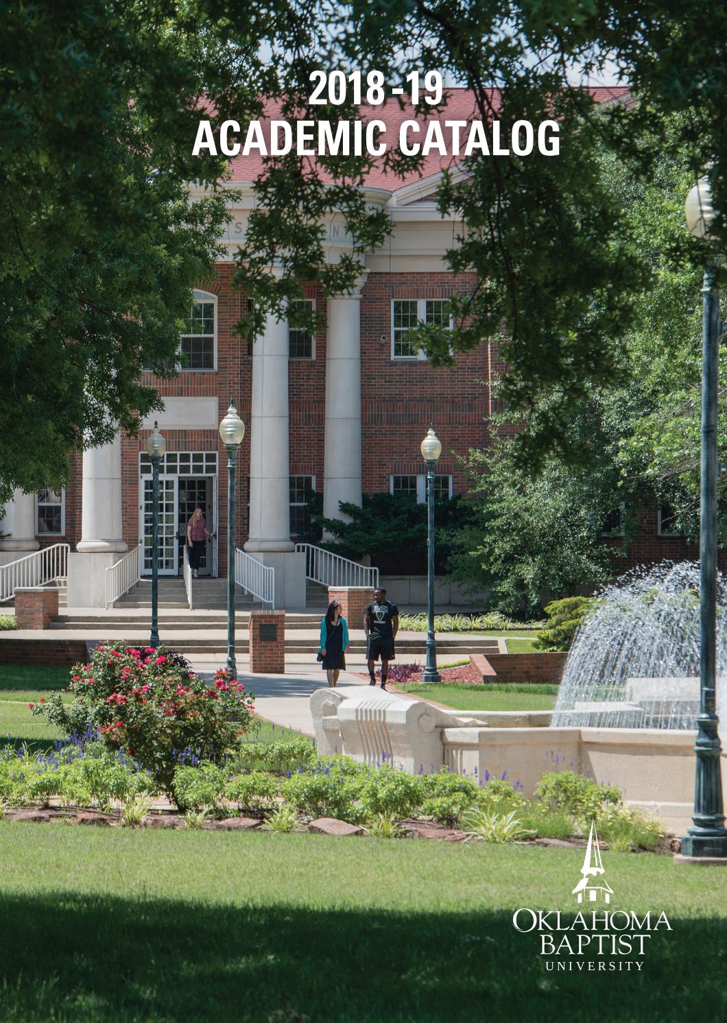 Academic Catalog 20182019 by Oklahoma Baptist University Issuu