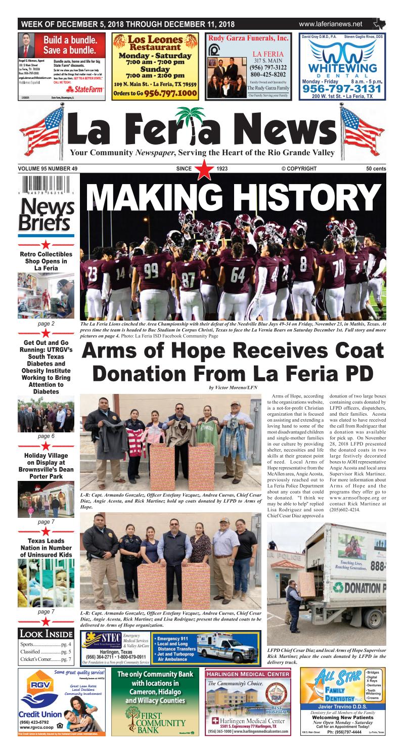 La Feria News December 5, 2018 by La Feria News Issuu