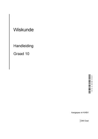 Gr 10-Wiskunde-Handleiding by Impaq - Issuu