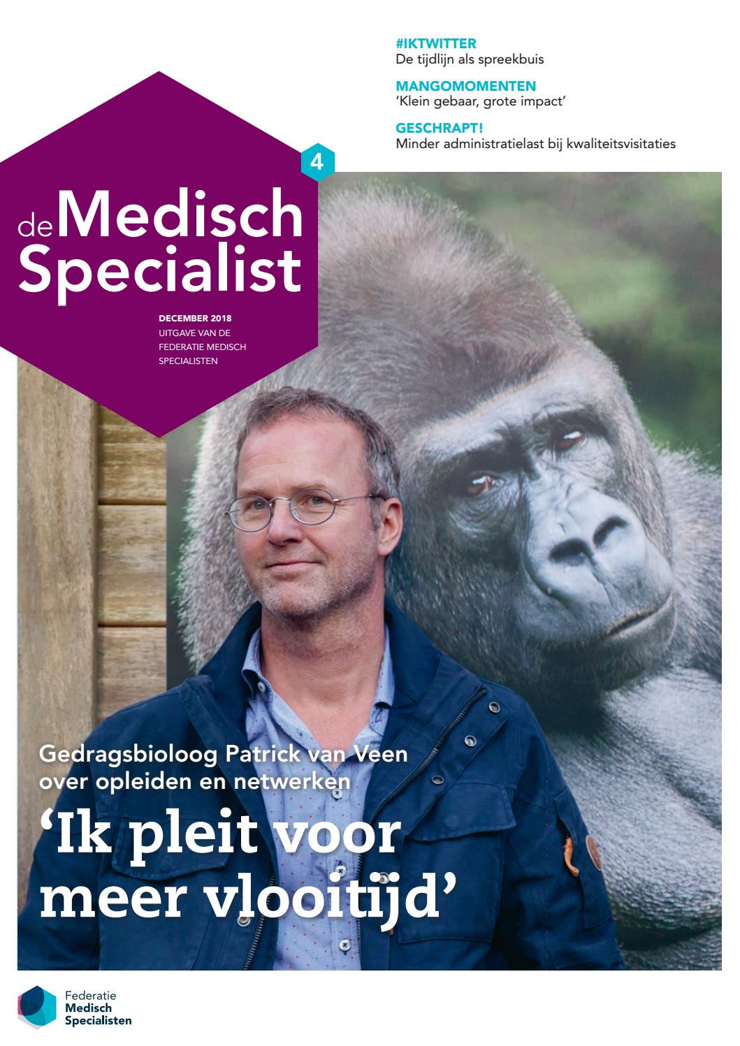 De Medisch Specialist Jaargang 04 Editie 04 By Federatie Medisch