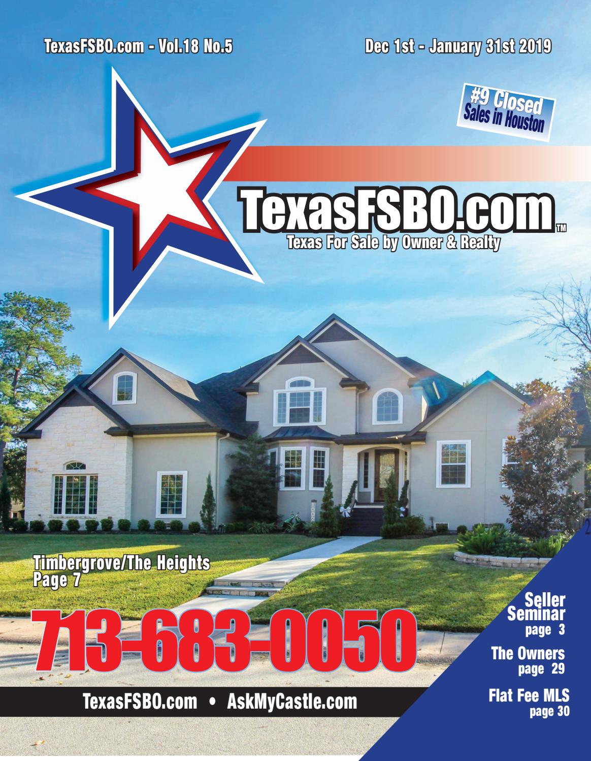 Texas For Sale by Owner Dec/January 2019 by Texas FSBO Issuu