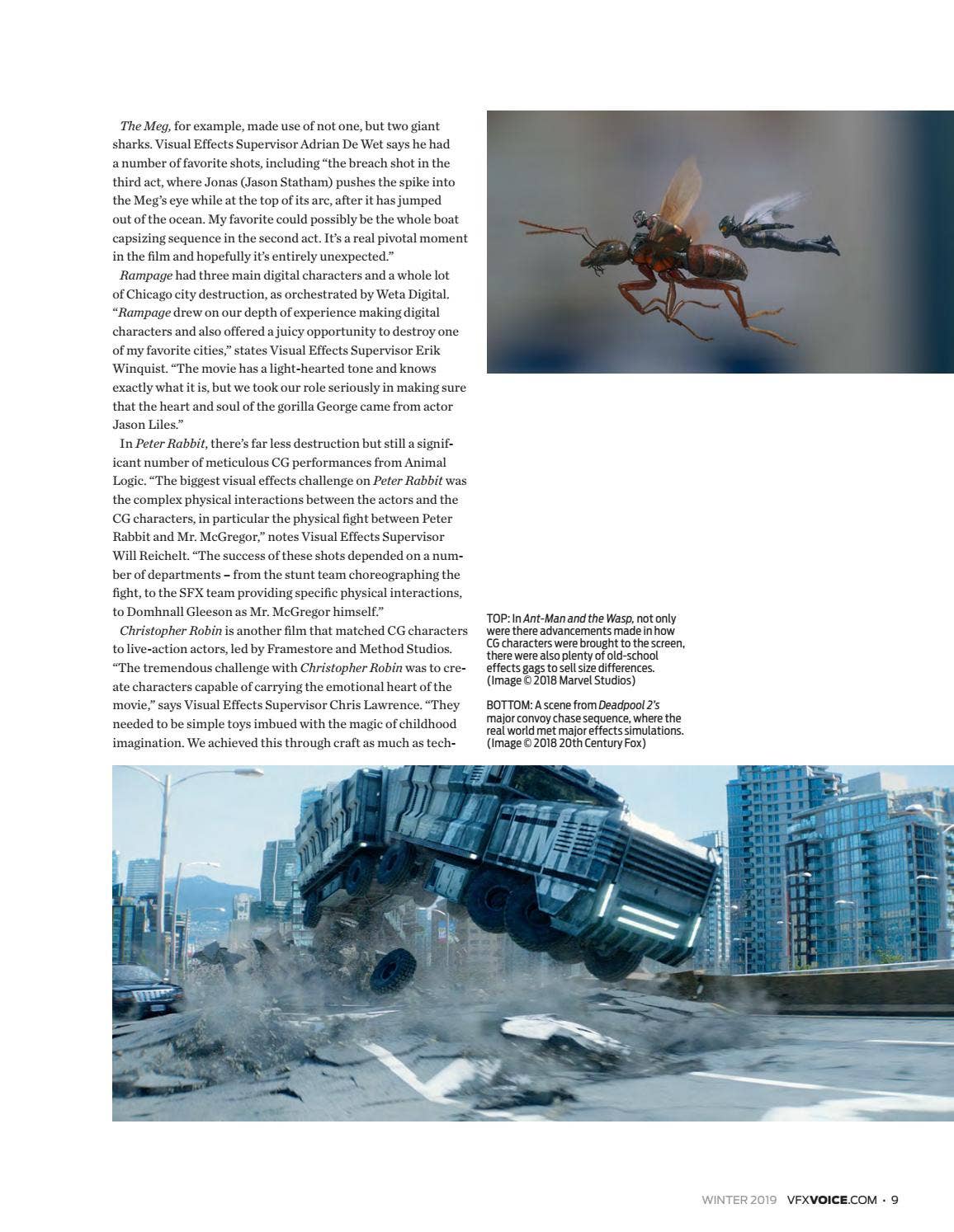 Vfx Issue VFX Voice - Winter 2019 Issue by Visual Effects Society - Issuu