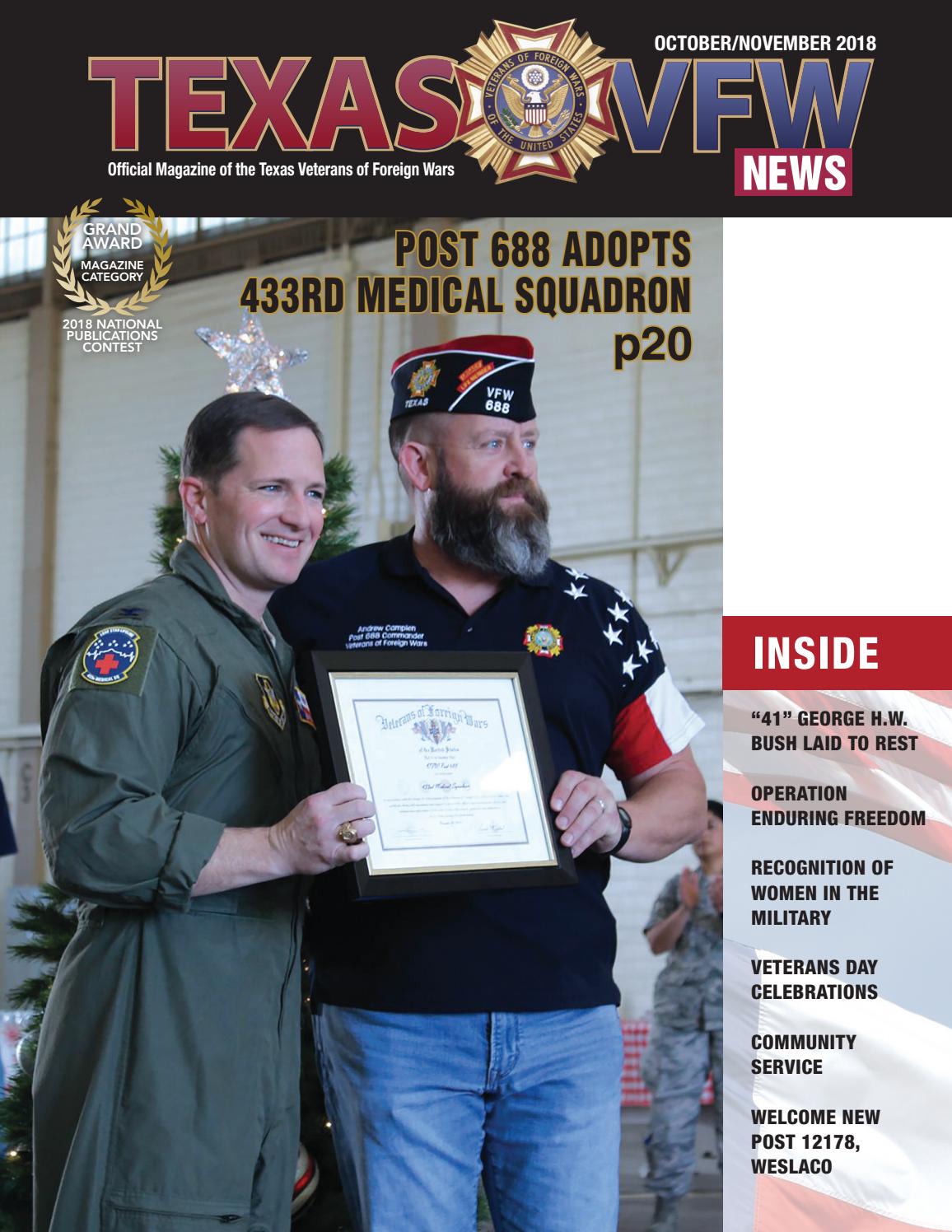 2018 Texas VFW News October/November by Texas VFW Issuu