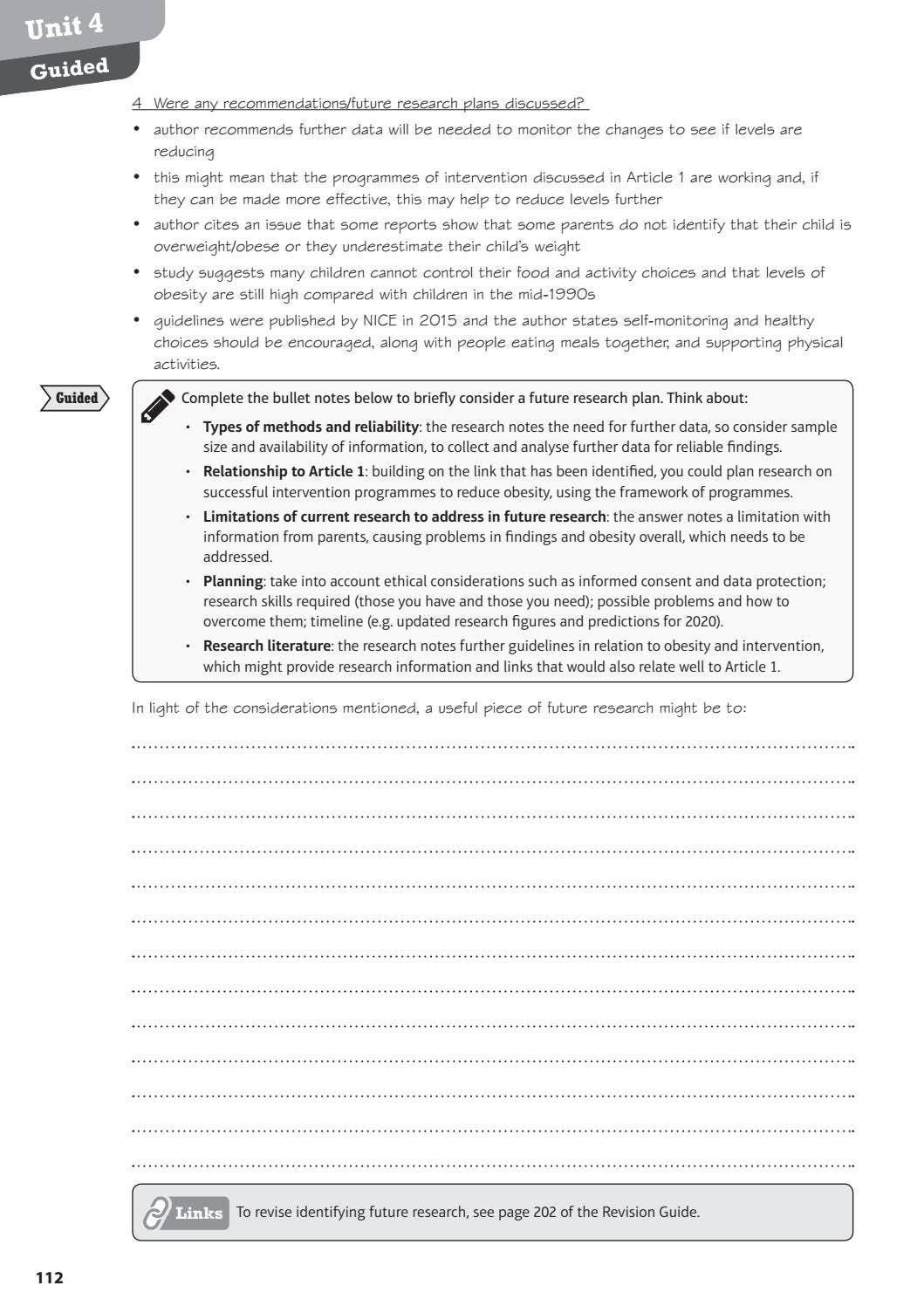 Unit 4: Enquiries into Current Research in Health and Social Care by ...