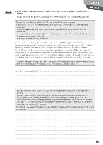 Unit 4: Enquiries into Current Research in Health and Social Care by ...
