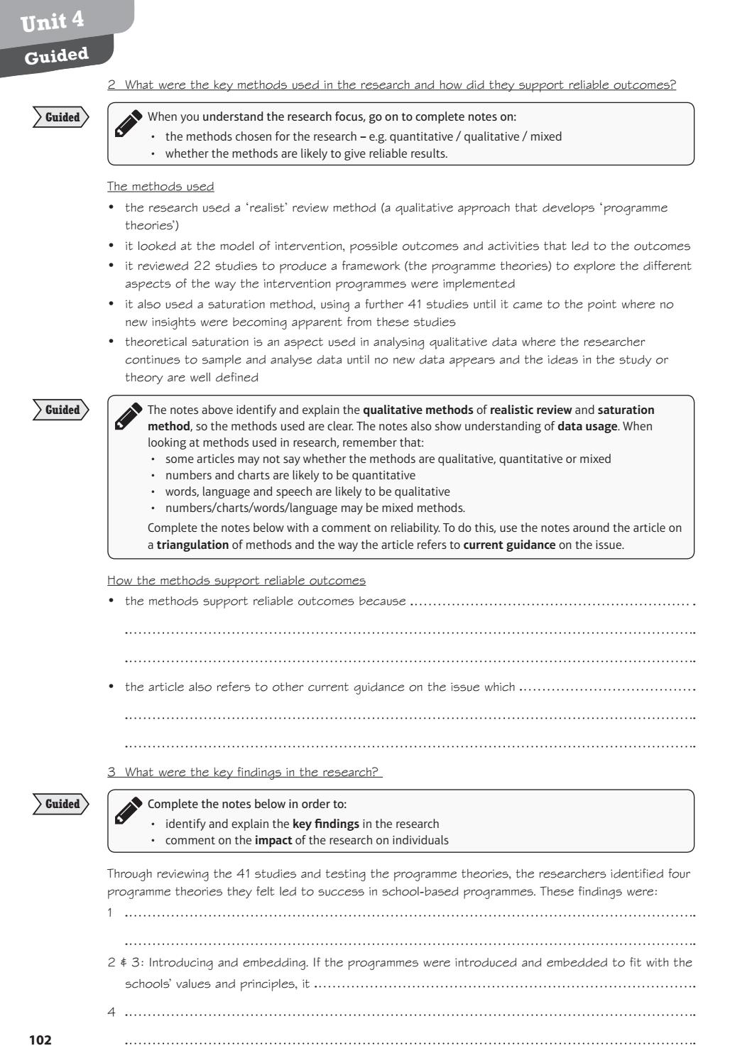 Essay on research methodology unit 22 p1 picture
