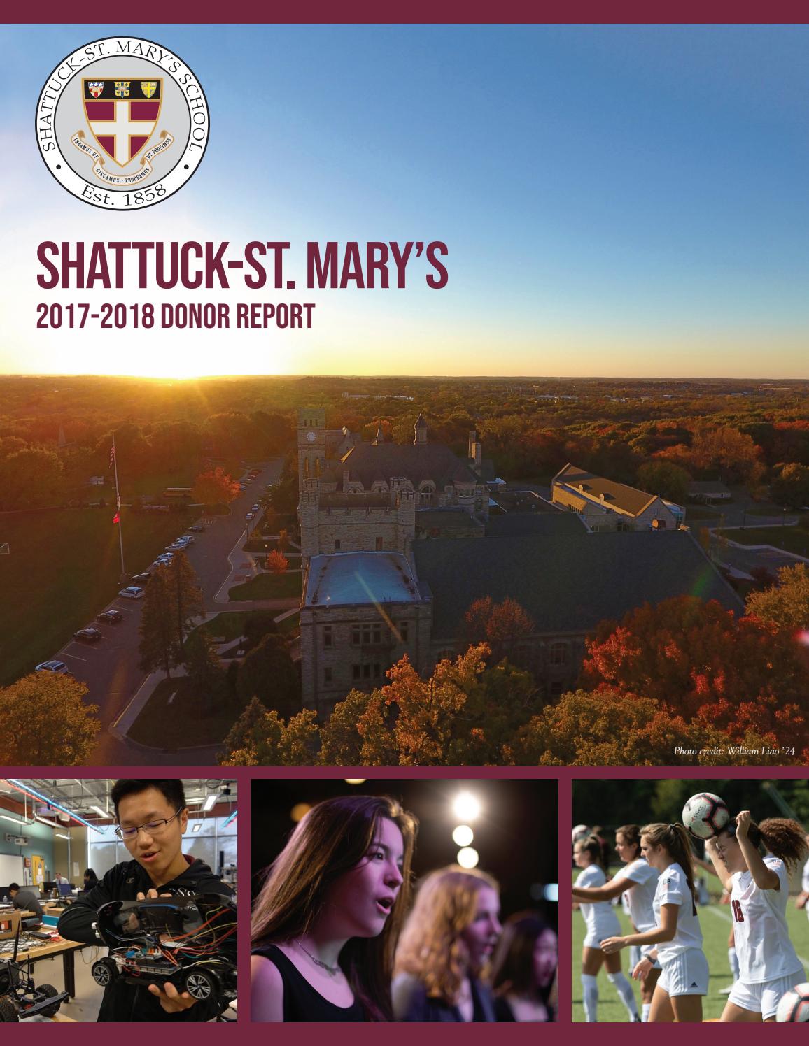 ShattuckSt. Mary's 201718 Donor Report by ShattuckSt. Mary's Issuu
