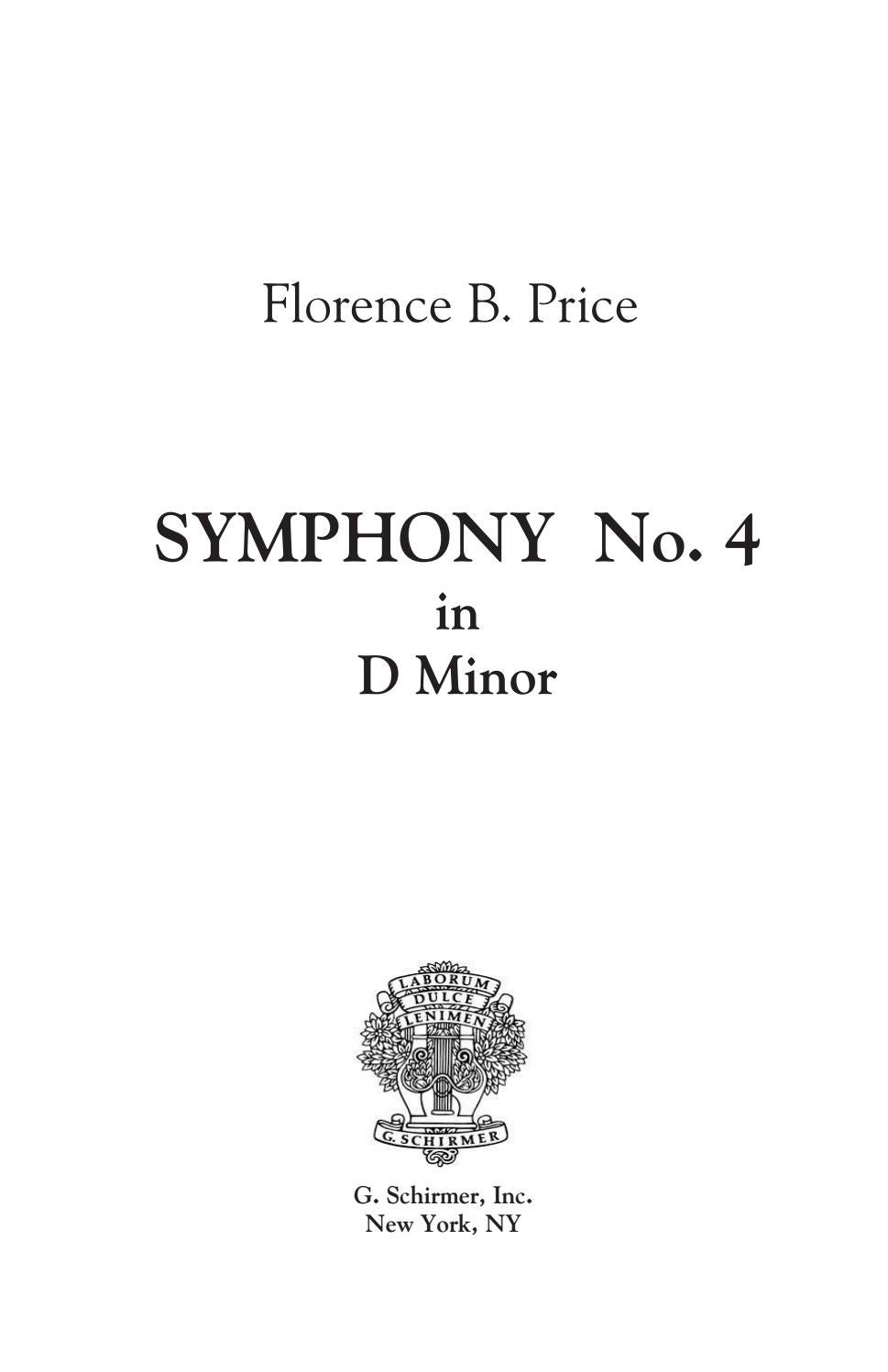 Price SYMPHONY NO 4 IN D MINOR by ScoresOnDemand Issuu