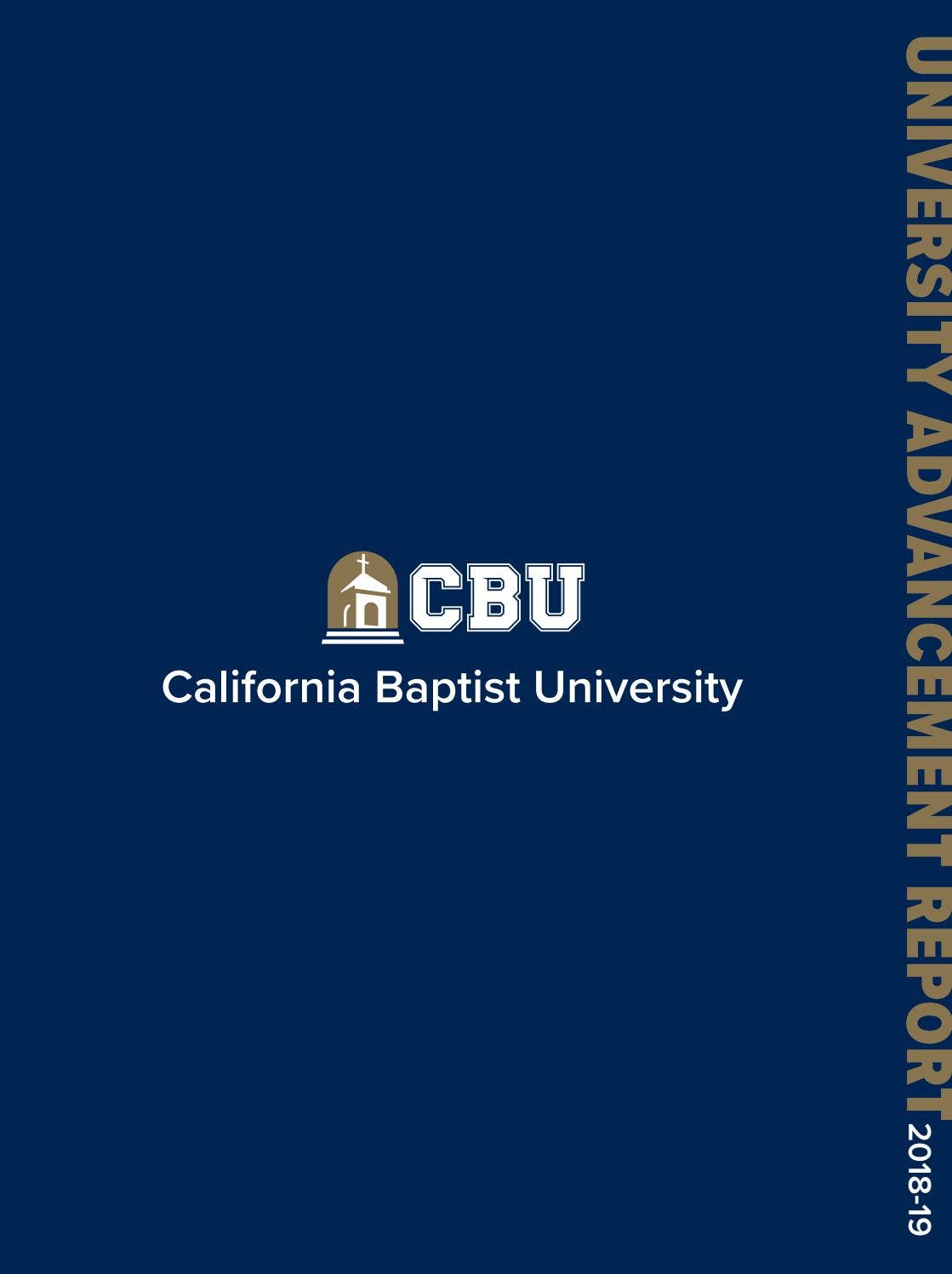 CBU University Advancement Report 20182019 by California Baptist