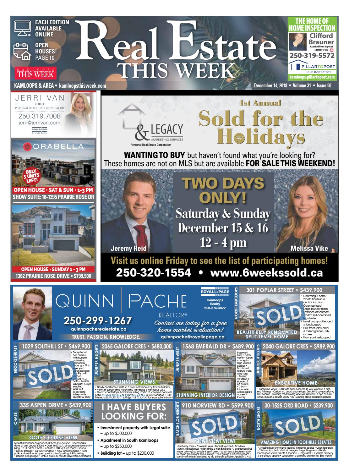 Kamloops Real Estate, December 14, 2018 by KamloopsThisWeek Issuu