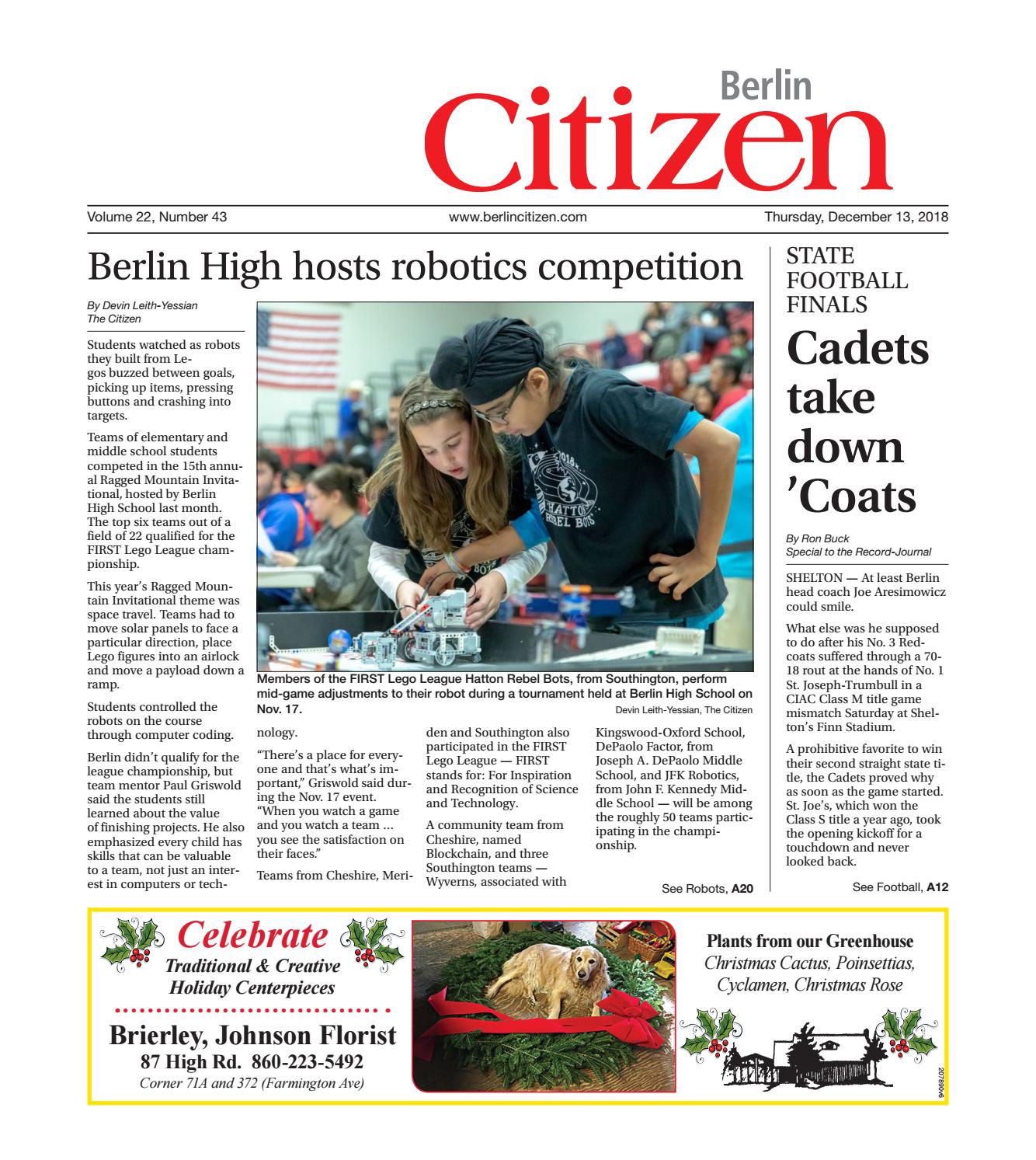 Berlin Citizen Dec 13 2018 By Ryan Millner Issuu