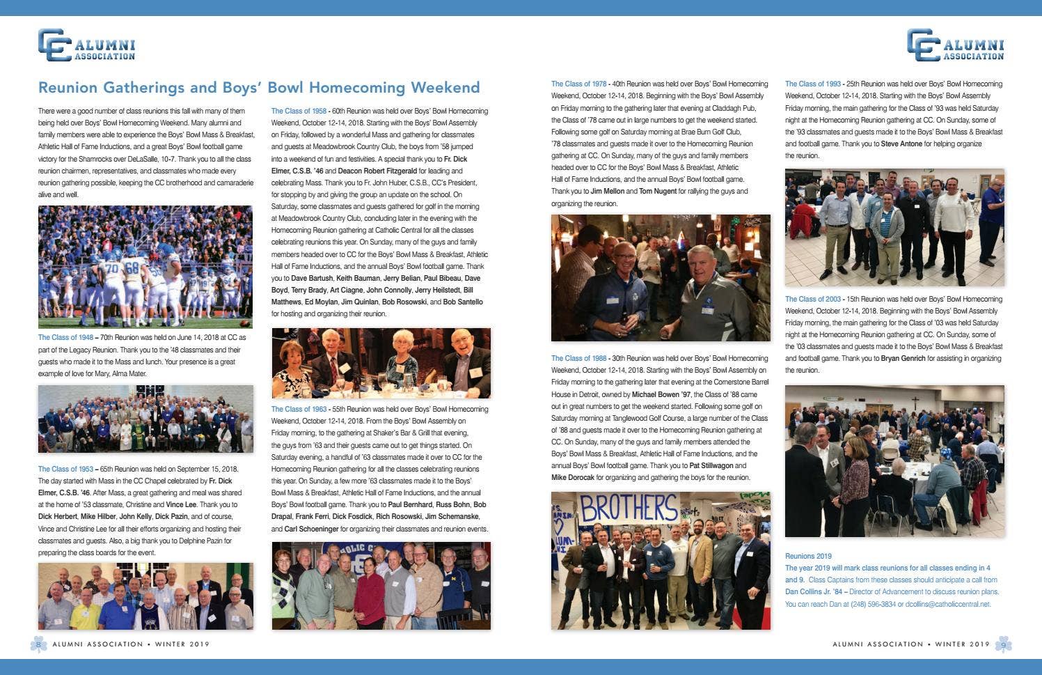 ALUMINATOR - Winter 2019 by Detroit Catholic Central High School - Issuu