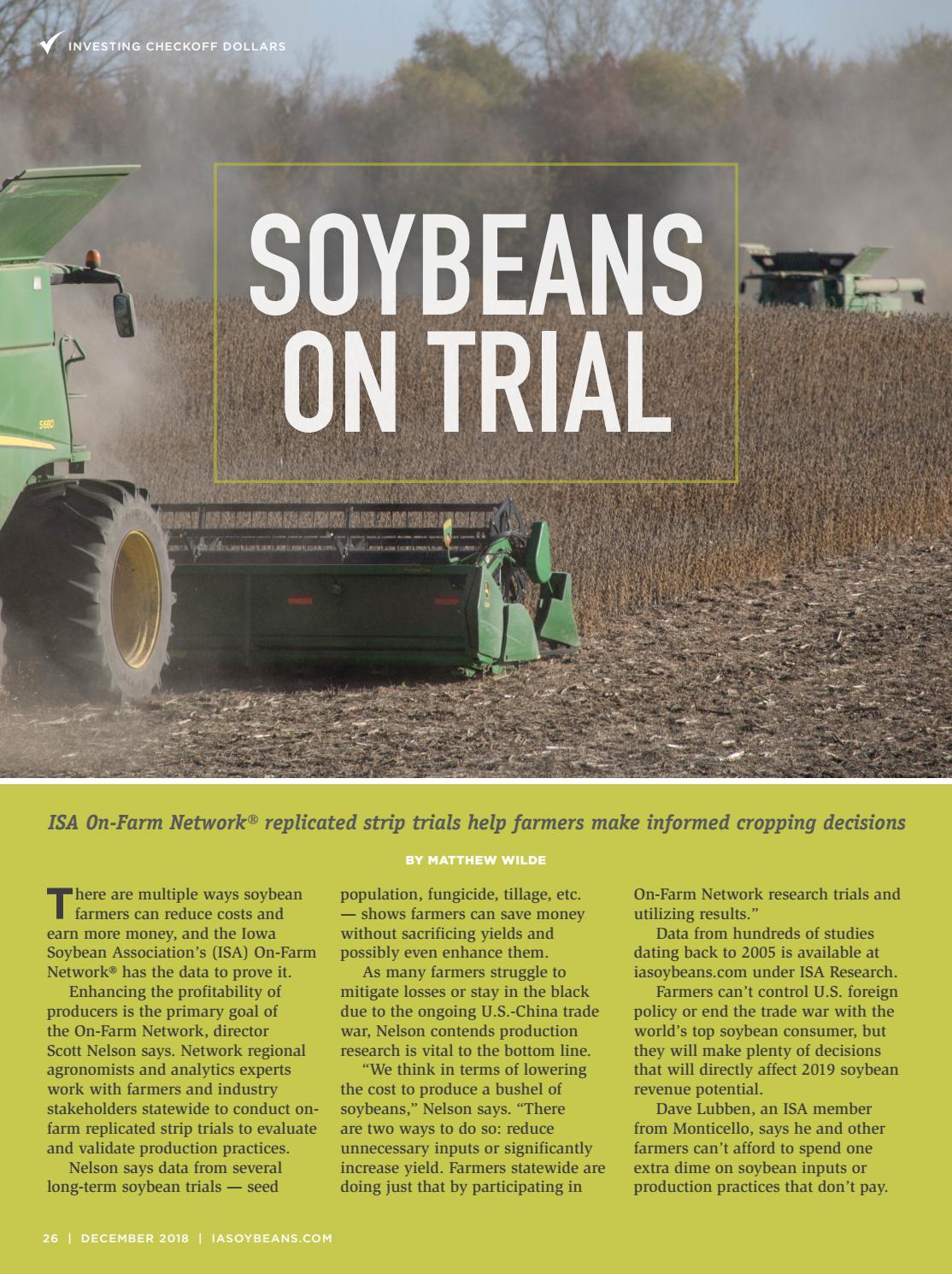 Iowa Soybean Review, December 2018 by Iowa Soybean Association Issuu