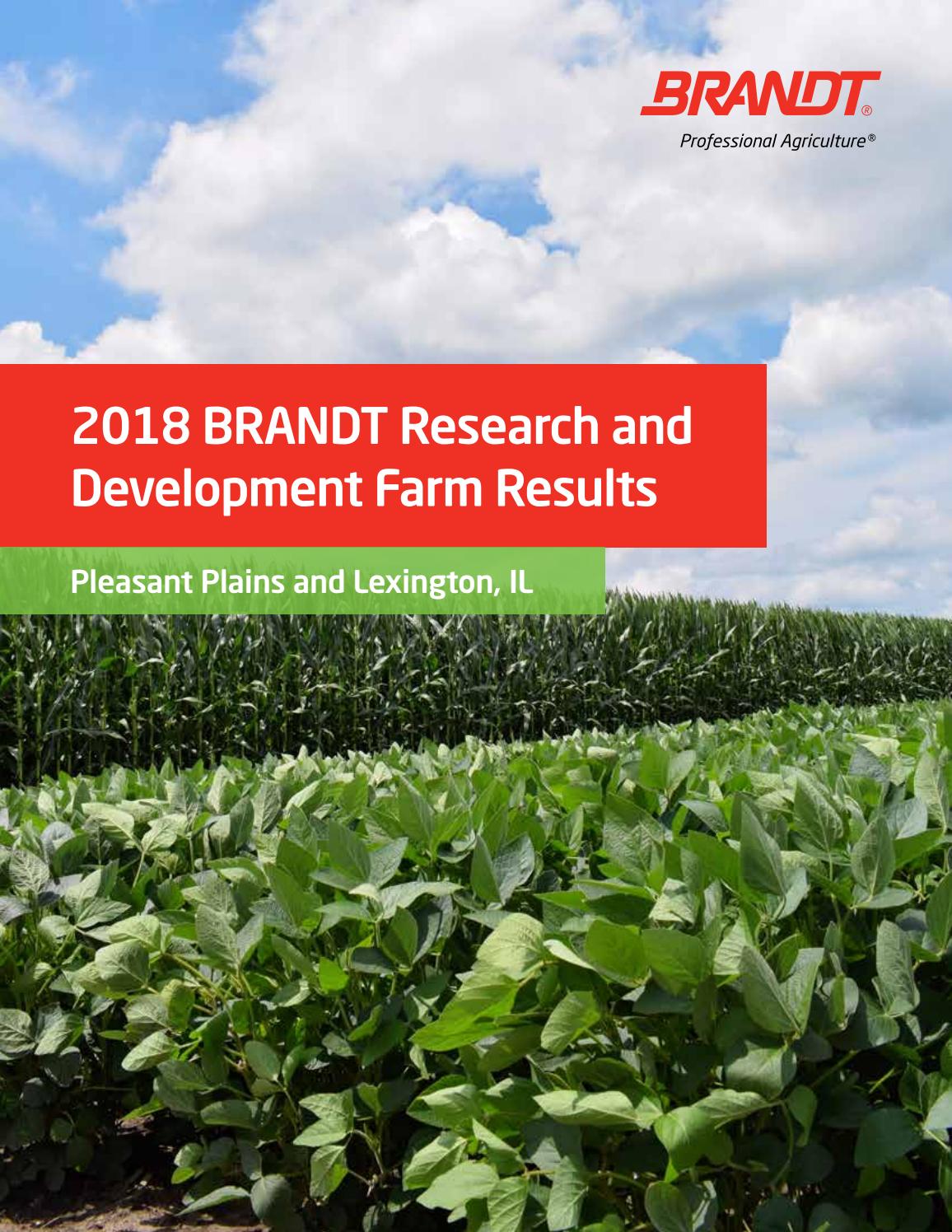 2018 Research Farm Book by BRANDT - Issuu
