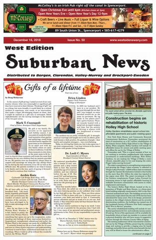 Suburban News West Edition - November 25, 2018 by Westside News Inc. - Issuu