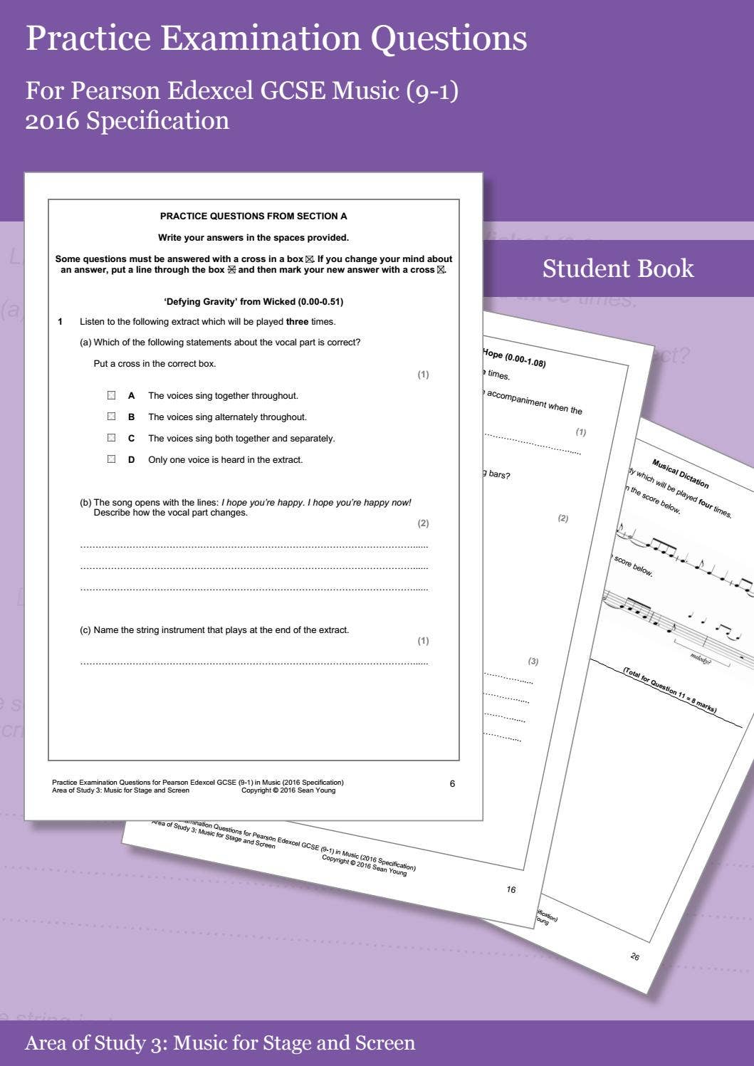 Practice GCSE Music Exam Questions AOS3 by Ullswater