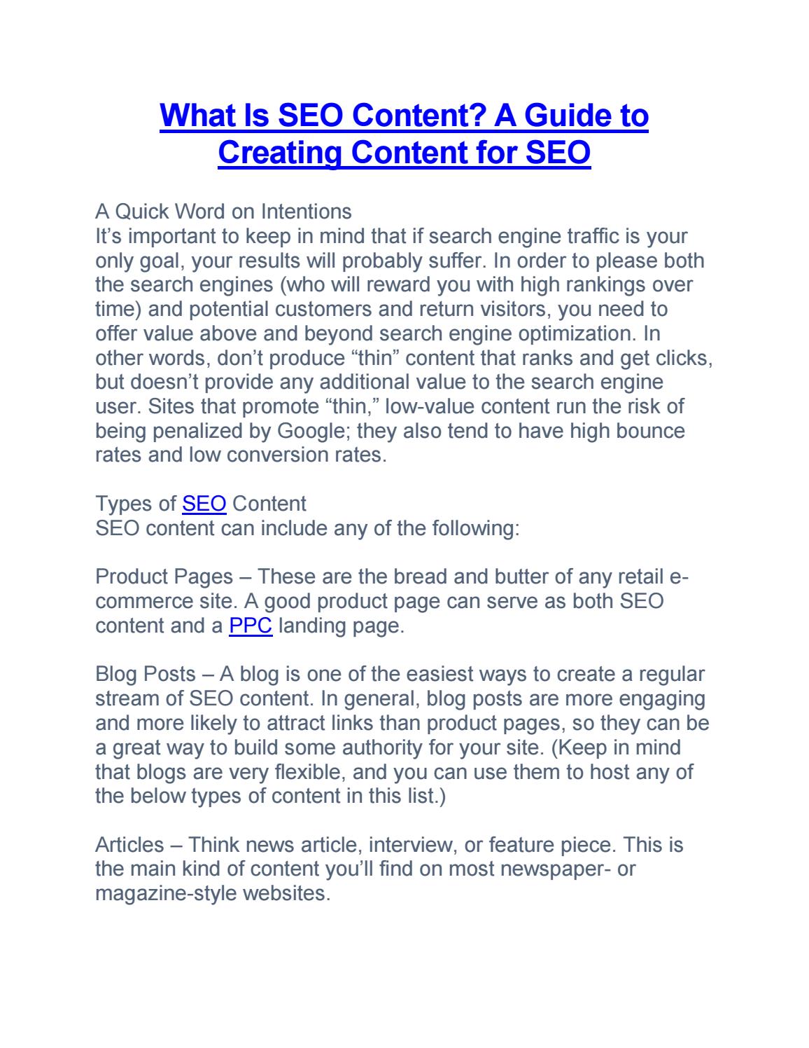 What Is SEO Content? A Guide to Creating Content for SEO by RUHUL AMIN ...