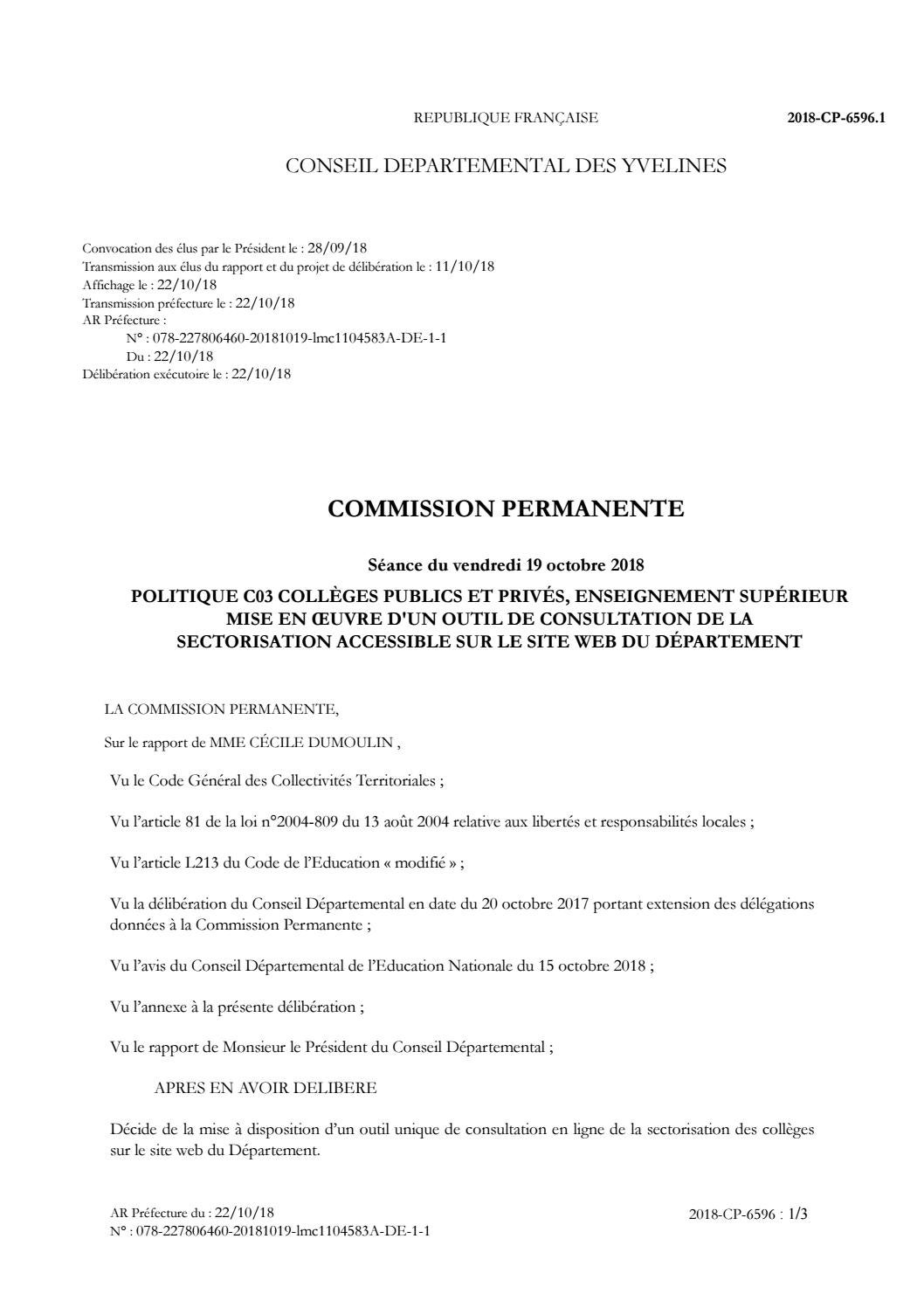 20181217 Delib Votee Secto By Conseil Departemental Des Yvelines Issuu