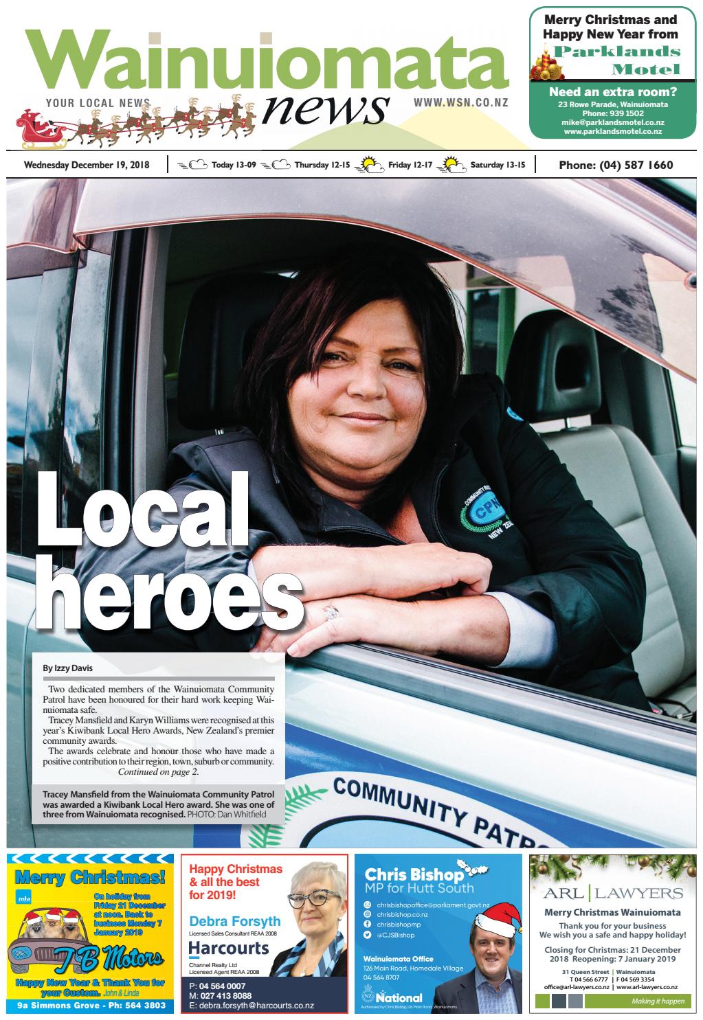 Wainuiomata News 191218 by Local Newspapers Issuu