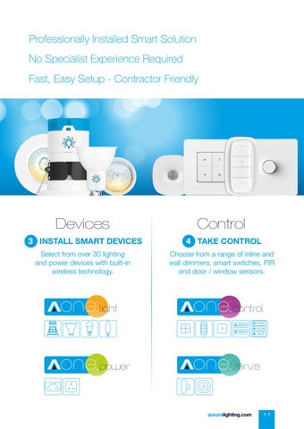 Aurora Lighting 灯饰目录 · Trade 版 Two - 智能 Connected Solutions 第 13 页