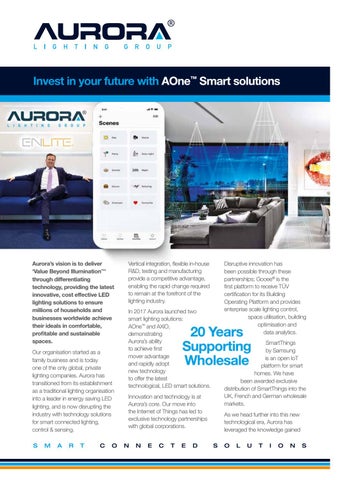 Aurora Lighting 灯饰目录 · Trade 版 Two - 智能 Connected Solutions 第 2 页
