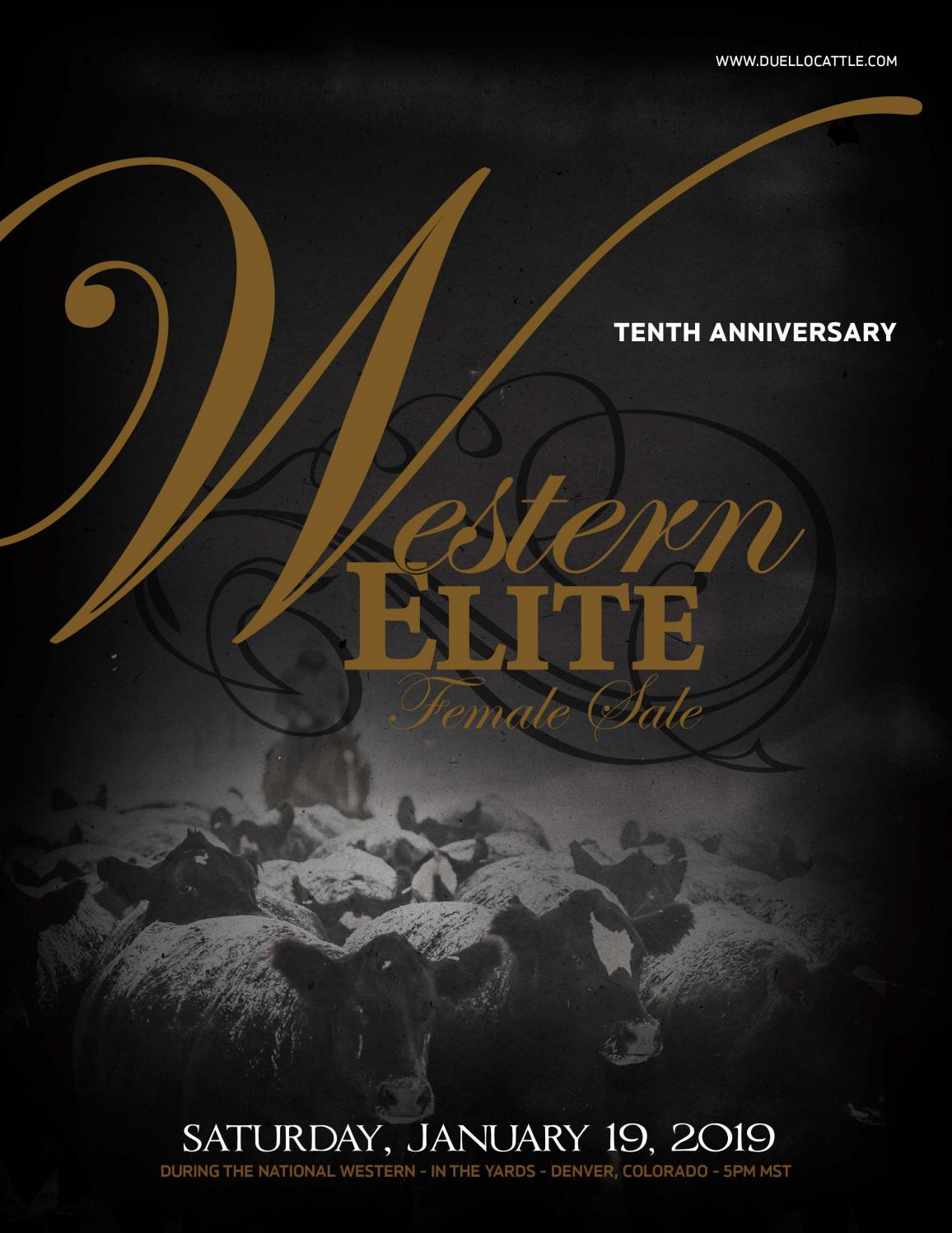 Western Elite Female Sale Tenth Anniversary Catalog by The