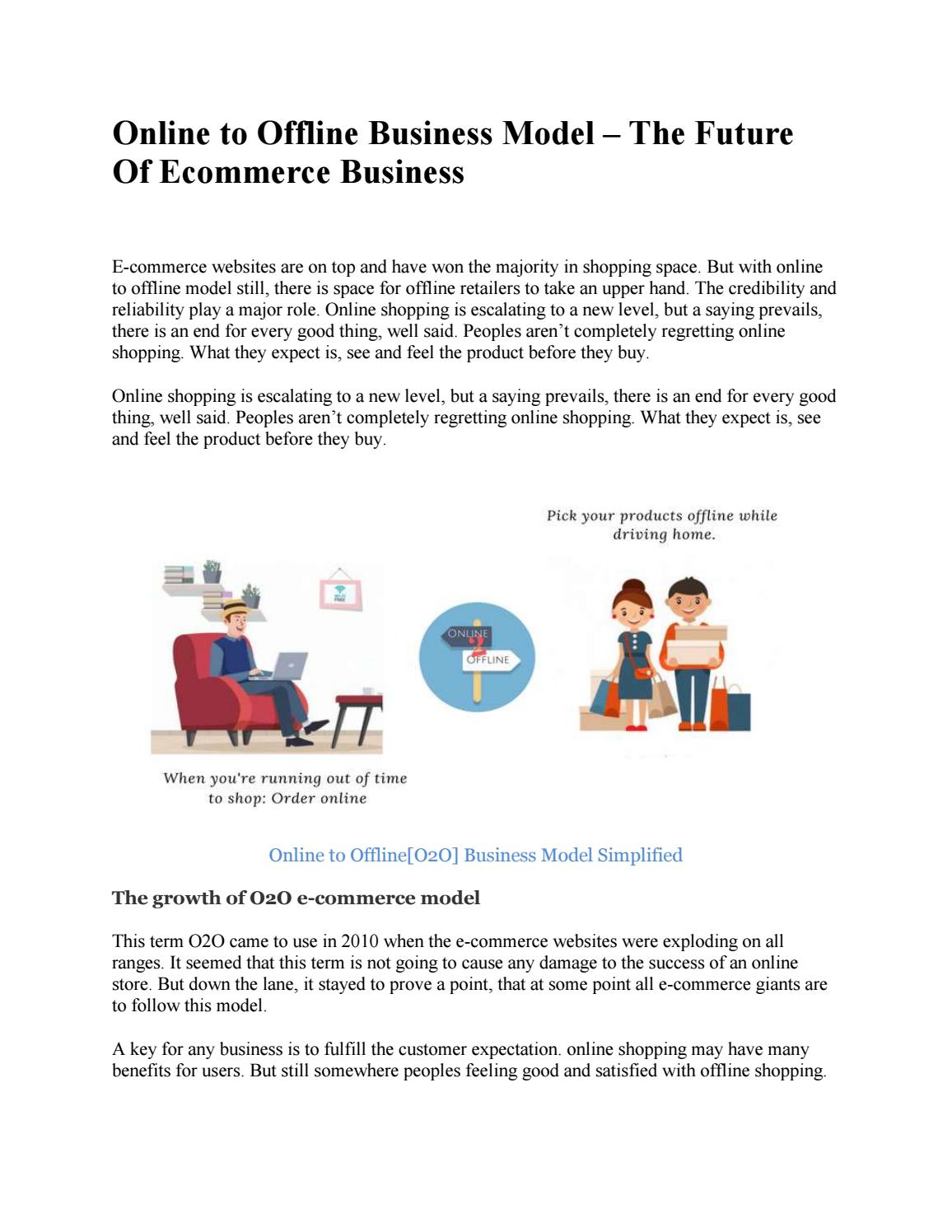 Online to Offline Business Model The Future Of Business by