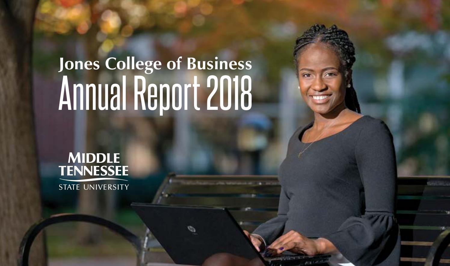 Jones College of Business Annual Report 2018 by MTSU Business and