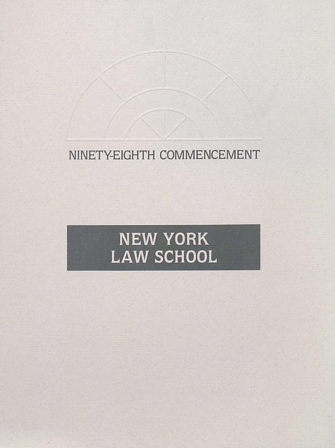 New York Law School 1990 Commencement by New York Law School Library