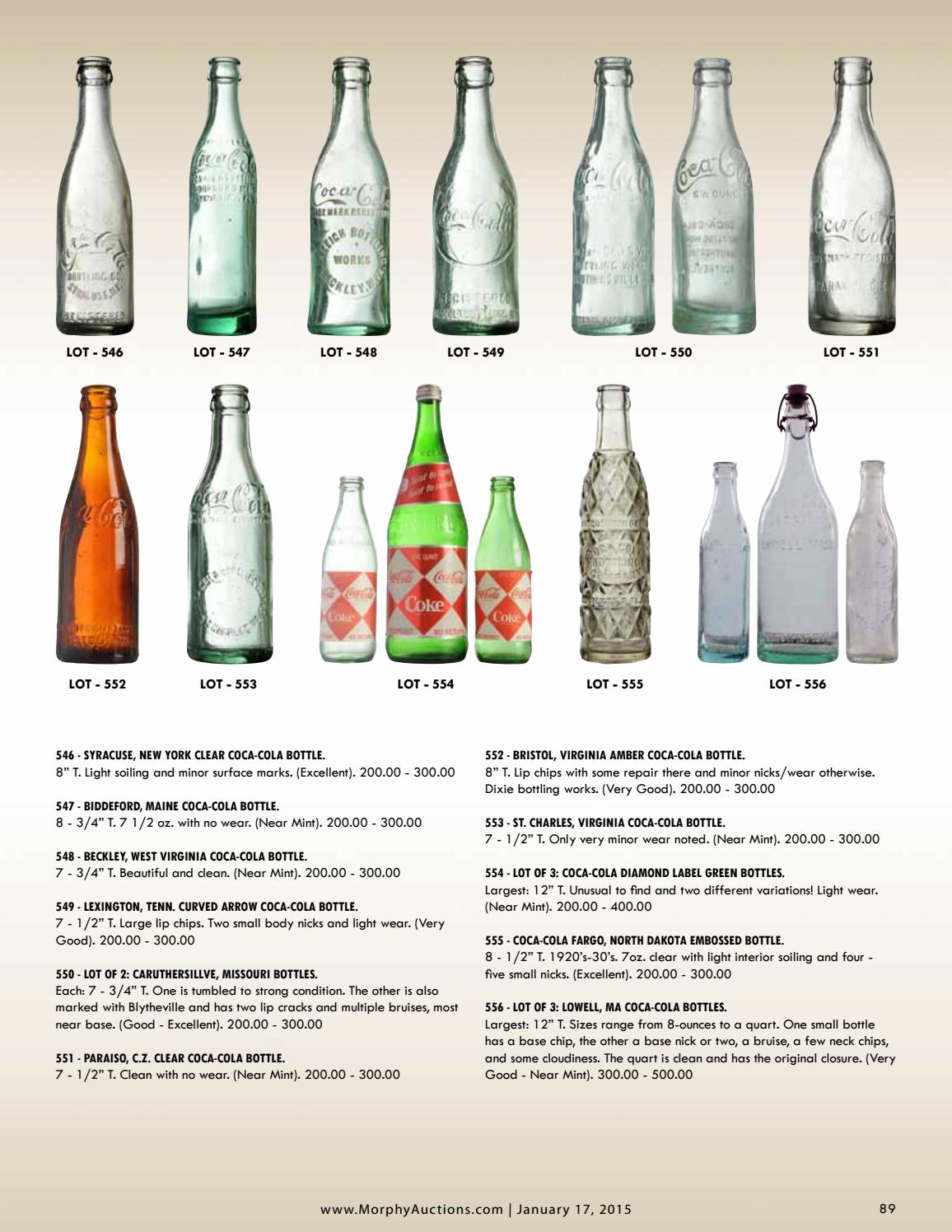 Multiple variations available. Lot of 1 Vintage Coke Bottles