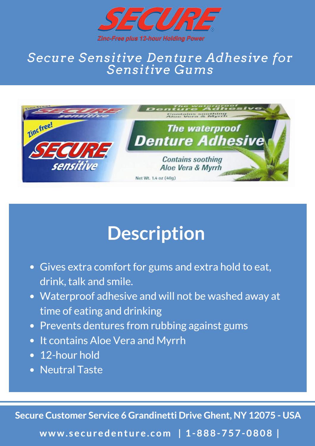 Secure Sensitive Denture Adhesive for Sensitive Gums by PeterParkar Issuu