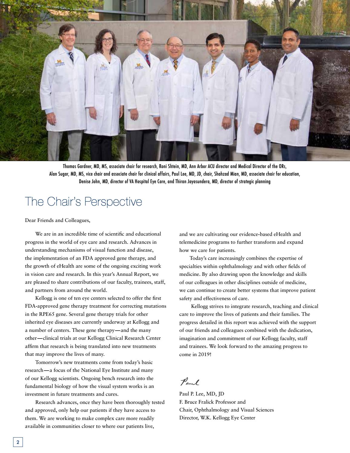 2018 UM Kellogg Eye Center Annual Report by UM Kellogg Eye Center Issuu