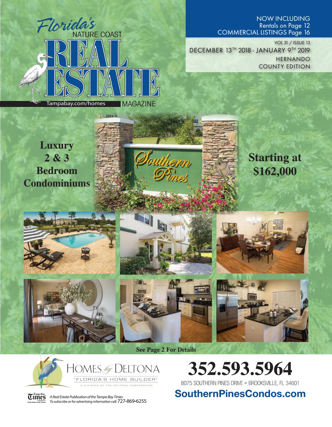 Florida's Nature Coast Real Estate Mag Hernando Edition Jan. 2019 by