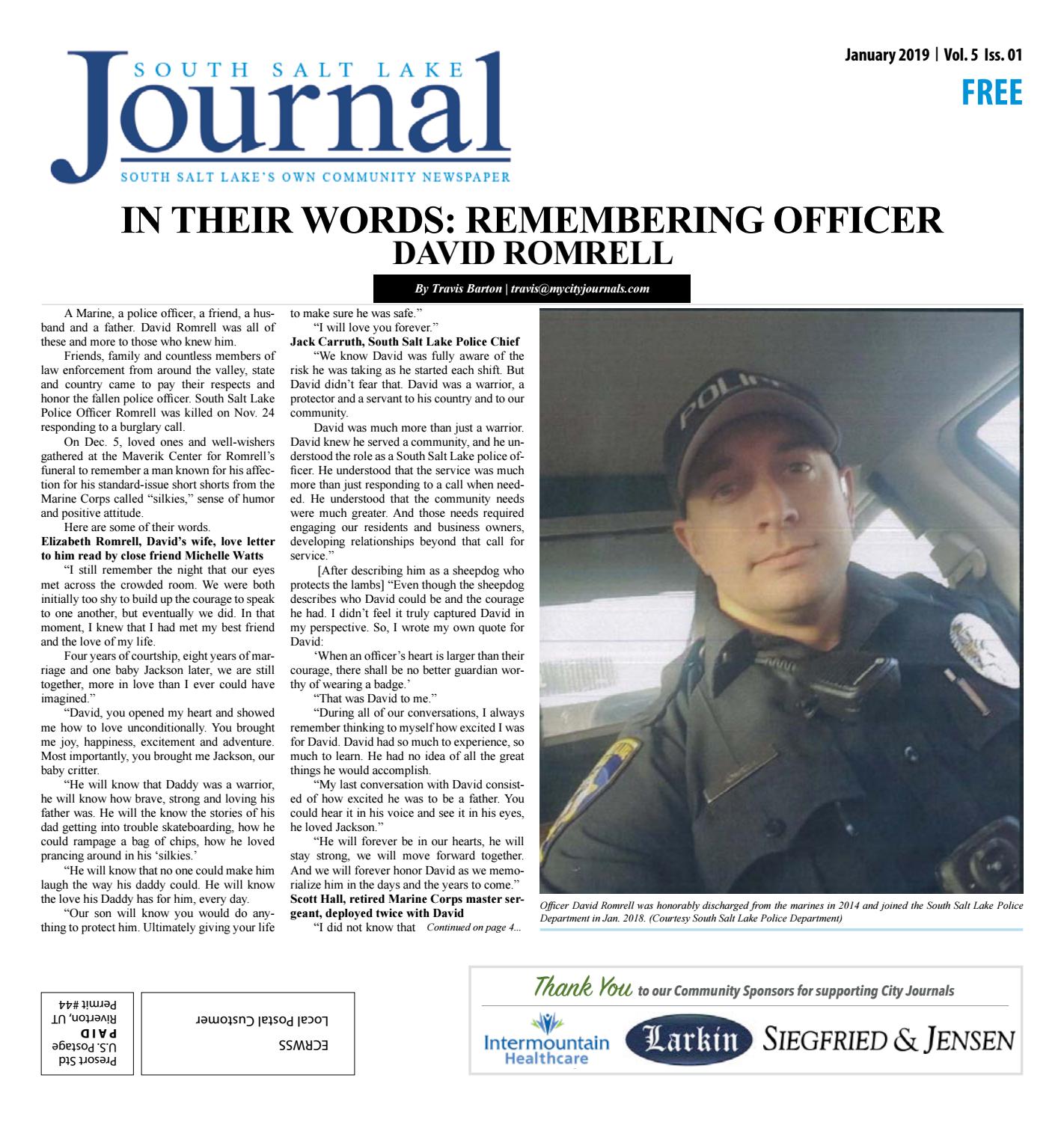 South Salt Lake Journal January 2019 by pic