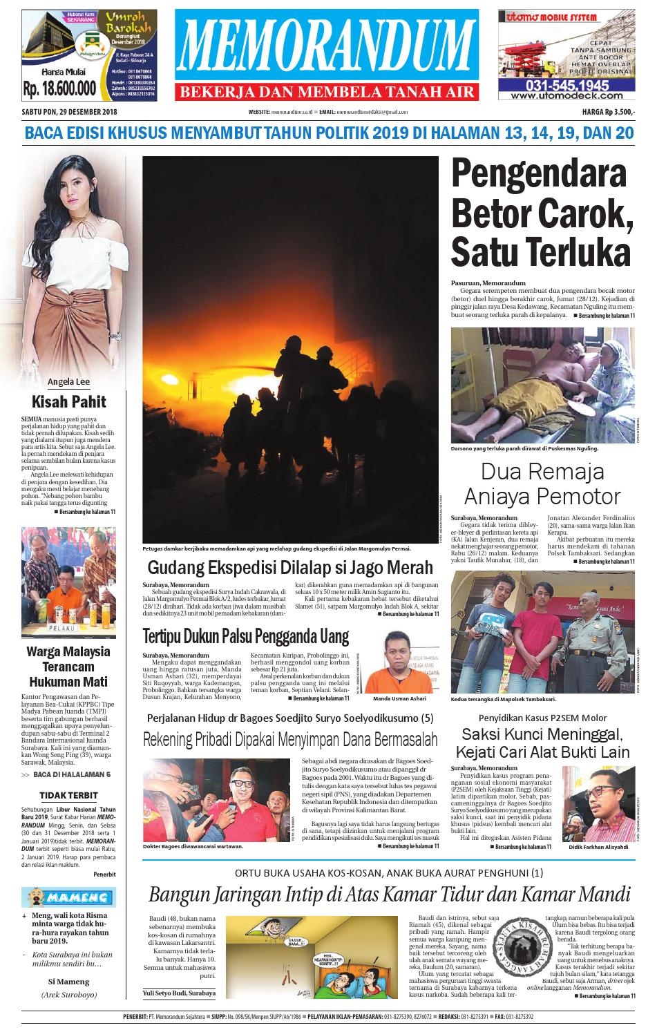 MEMORANDUM EDISI 29 DESEMBER 2018 By MEMORANDUM Issuu MEMORANDUM EDISI 29 DESEMBER 2018 By MEMORANDUM Issuu