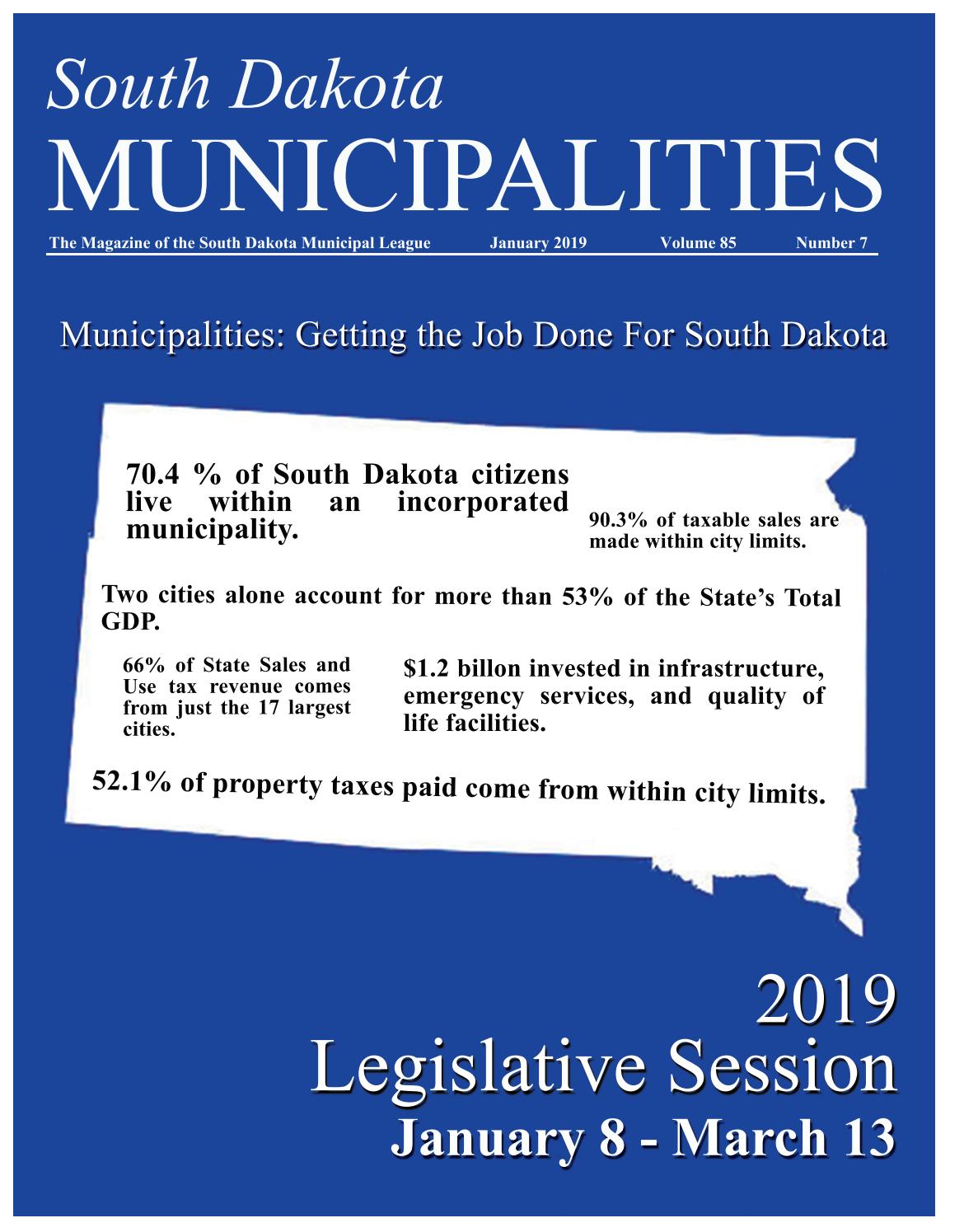 South Dakota Municipalities Magazine January 2019 By