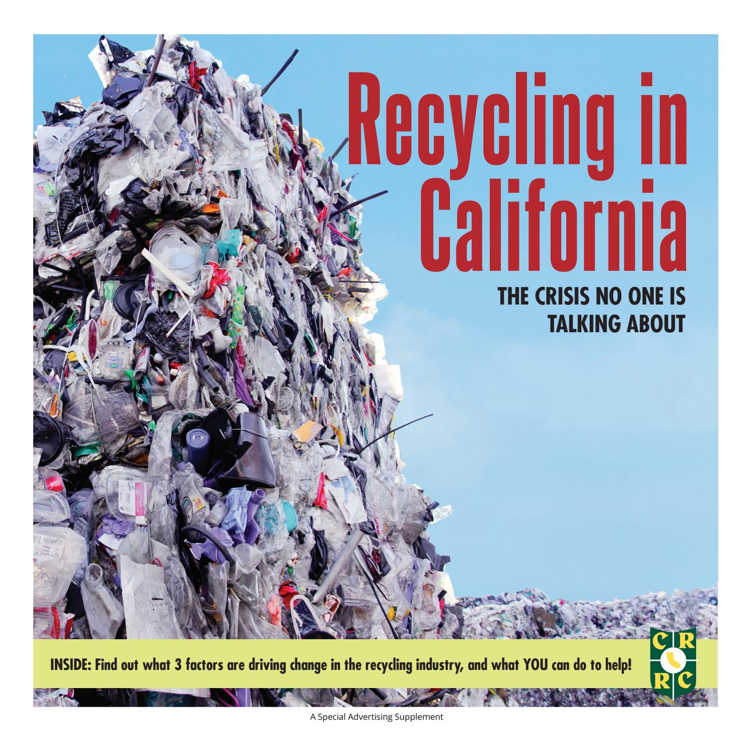 Recycling in California The Crisis No One Is Talking About by News