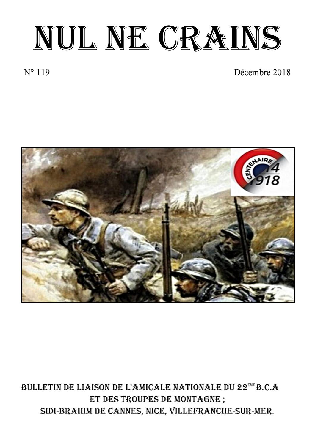 Nul Ne Crains N 119 Decembre 2018 By Federation Soldats De Montagne Issuu