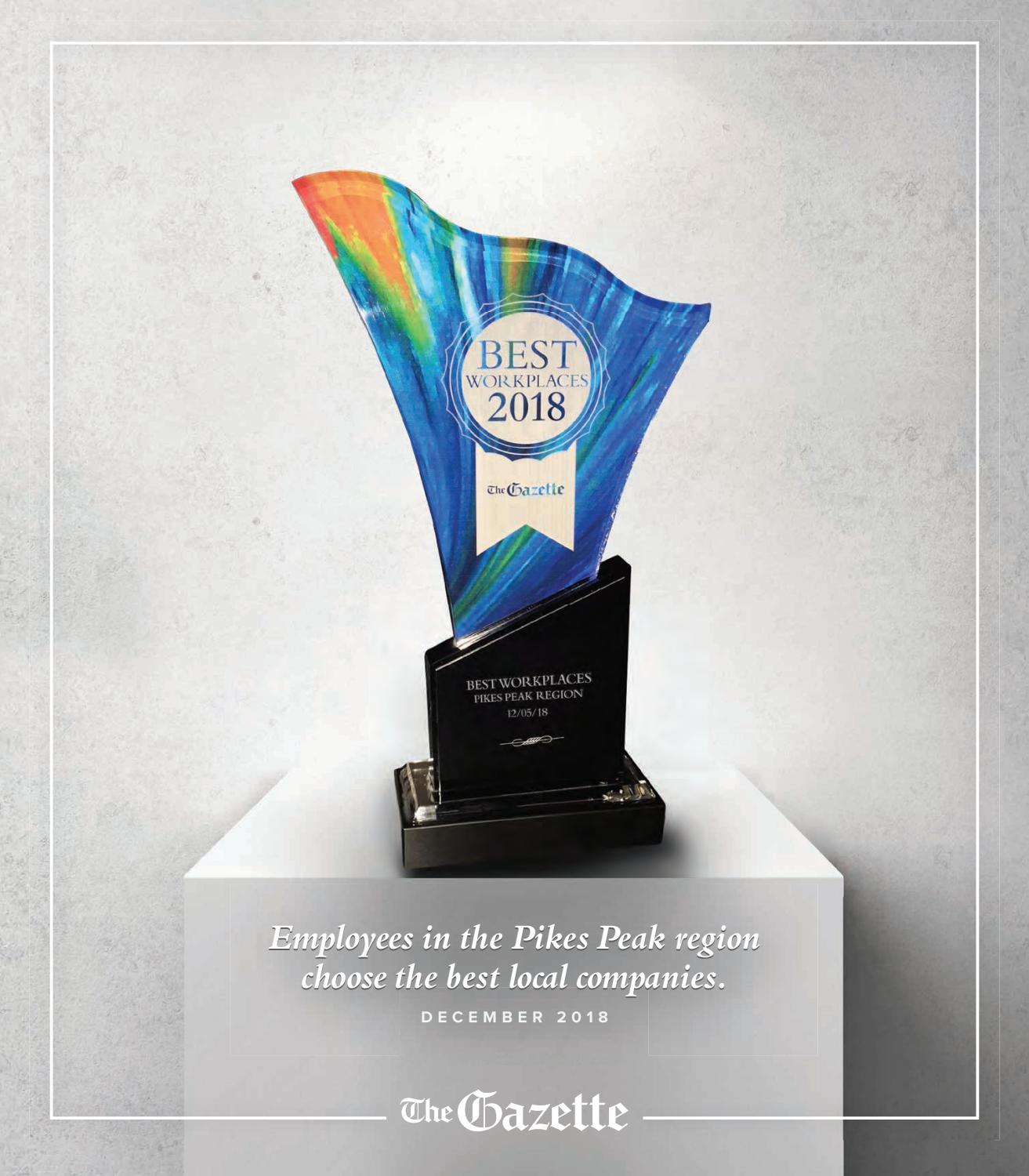 Best Workplaces 2018 By Colorado Springs Gazette LLC Issuu