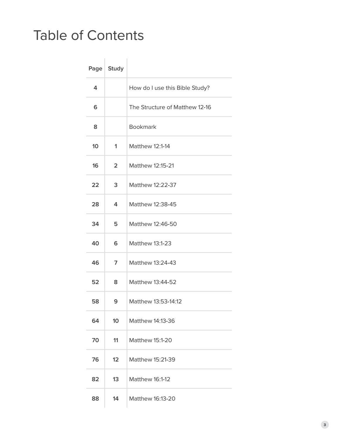Matthew Studies chapters 12-16 by sjvan - Issuu