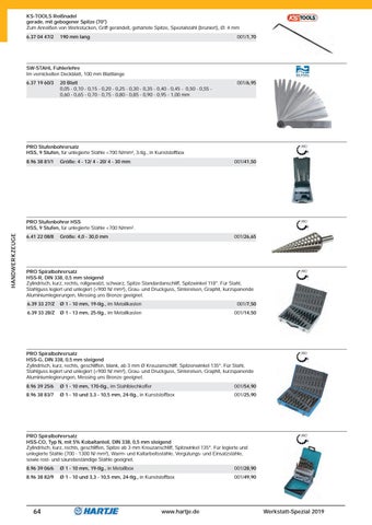 4 tlg Spiralbohrersatz HSS DIN 338 Ø 10-13 mm geschliffen