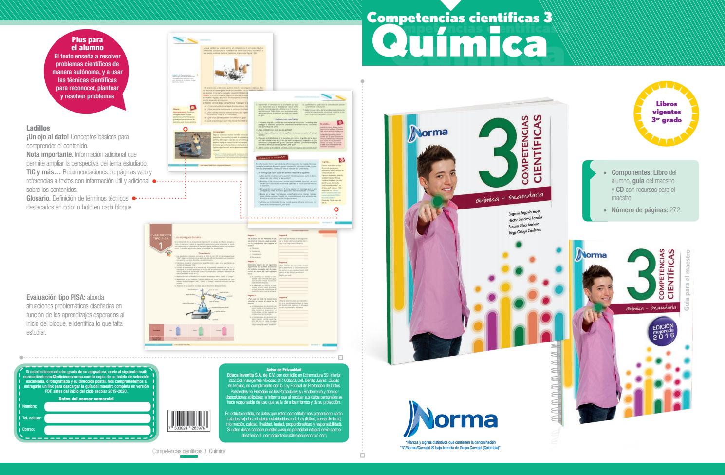 Libro De Quimica 3 De Secundaria 2018