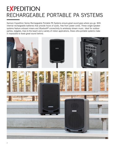 Samson Technologies Samson Portable PA 家具目录 2018 第 2 页