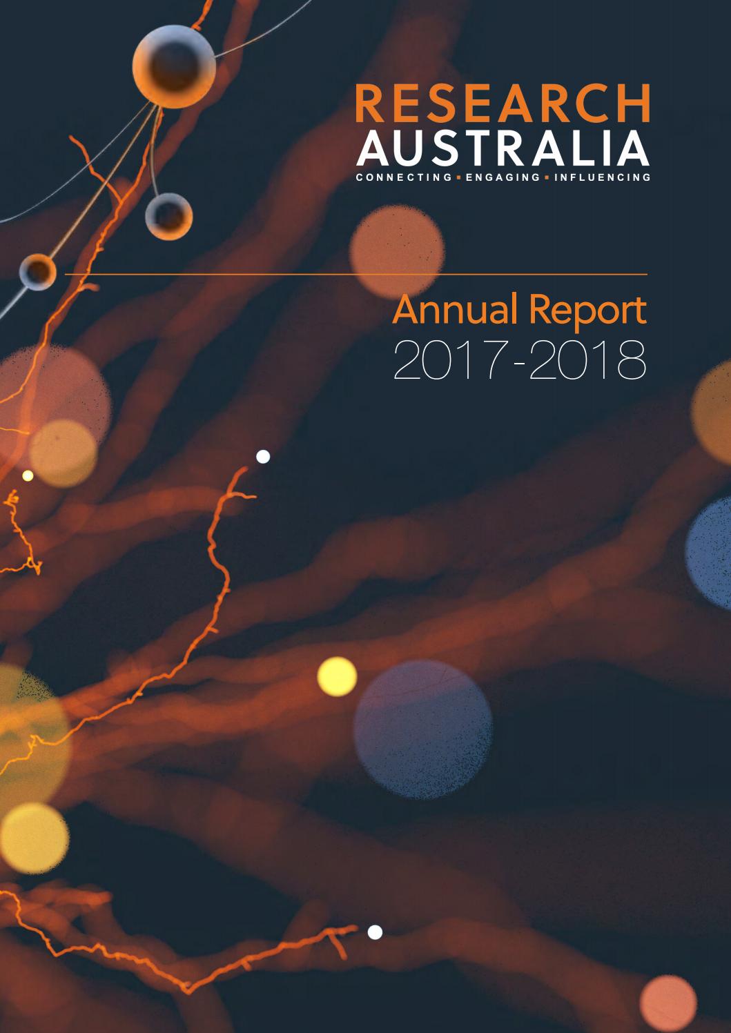 Research Australia Annual Report 201718 by Research Australia Issuu