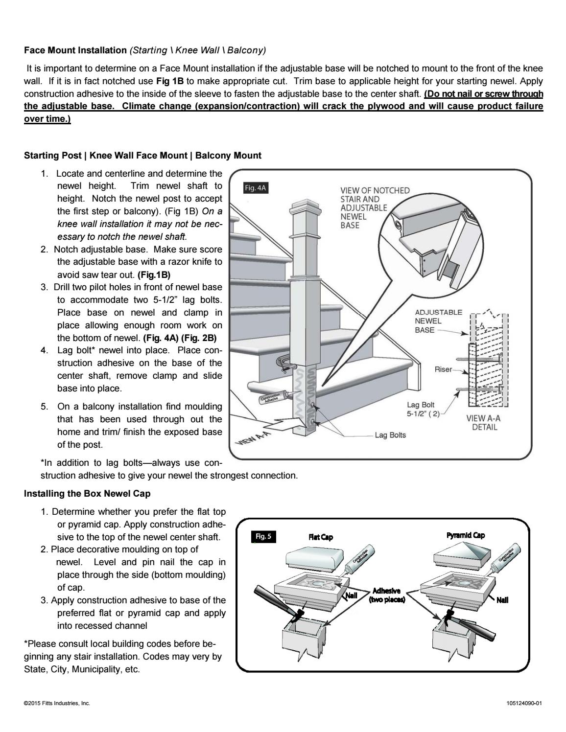 Stair Installation Instruction Manual by Fitts by FittsIndustries Issuu