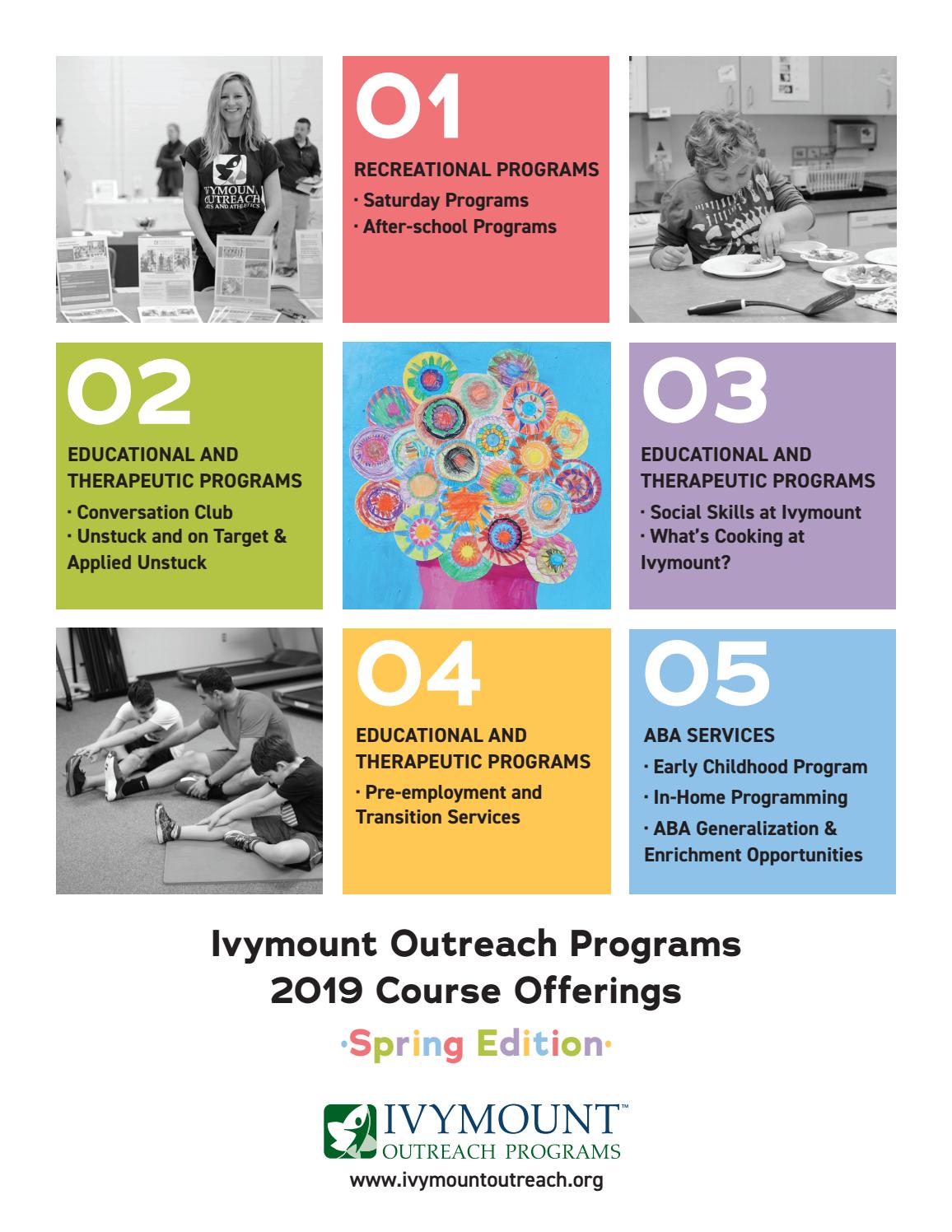 Outreach Catalog Spring 2019 by Ivymount Issuu