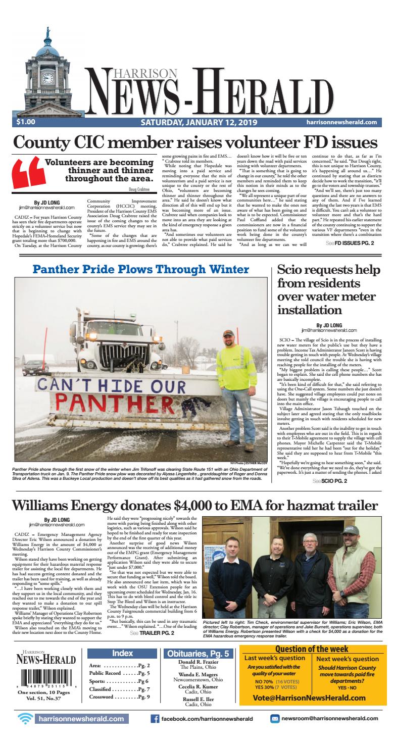 Harrison NewsHerald 011219 by Harrison NewsHerald Archive Issuu