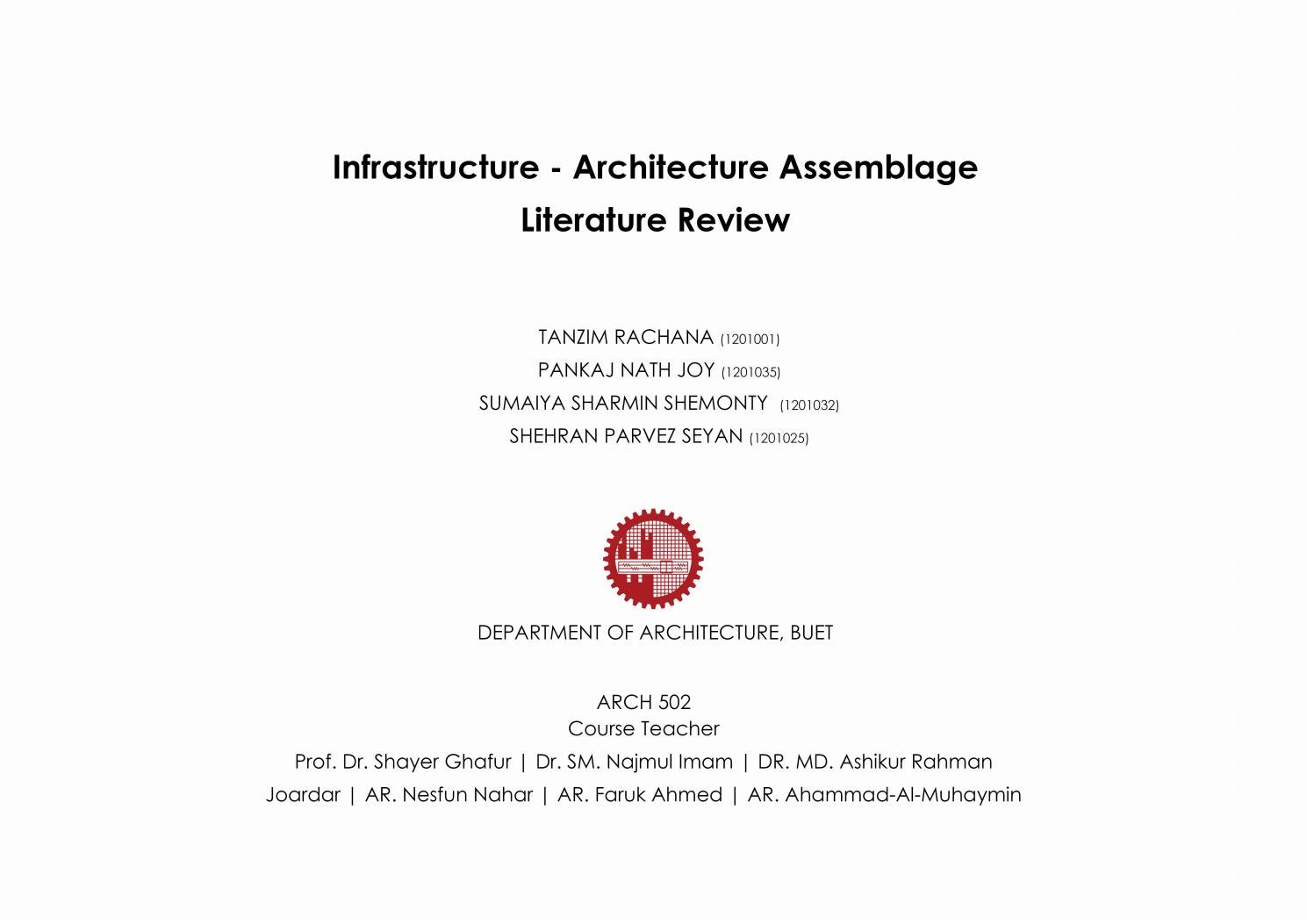 Infrastructure literature review 04 picture