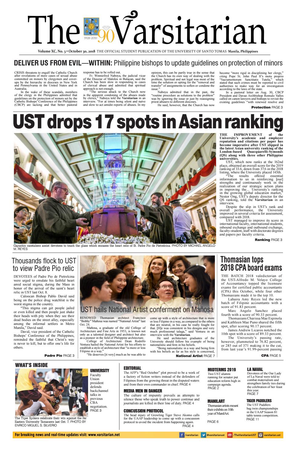 the varsitarian p y